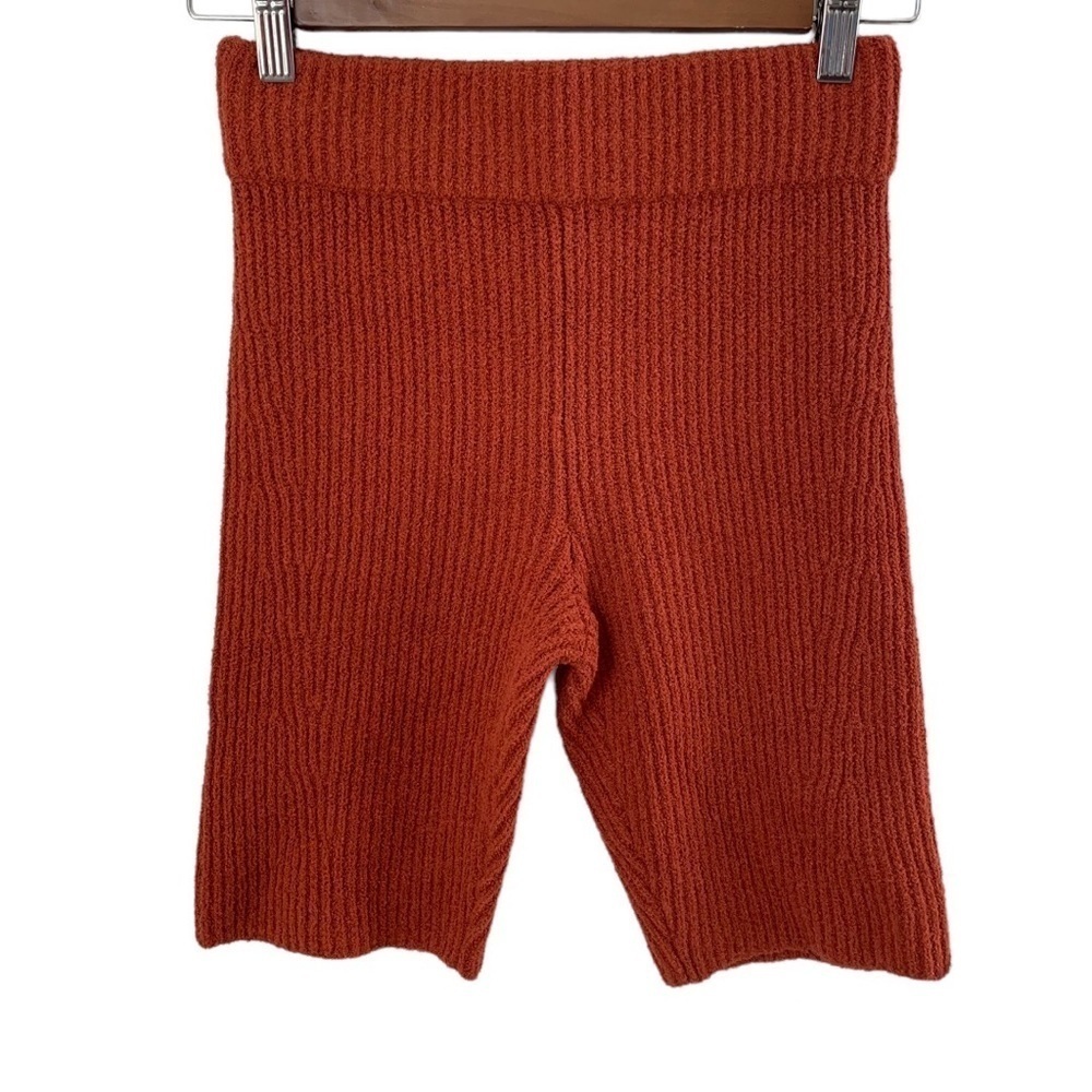 Nwt Rag & Bone Sunny Rib Knit Bike Shorts Paprika Xs